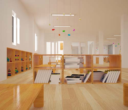 thiết kế nội thất trường học